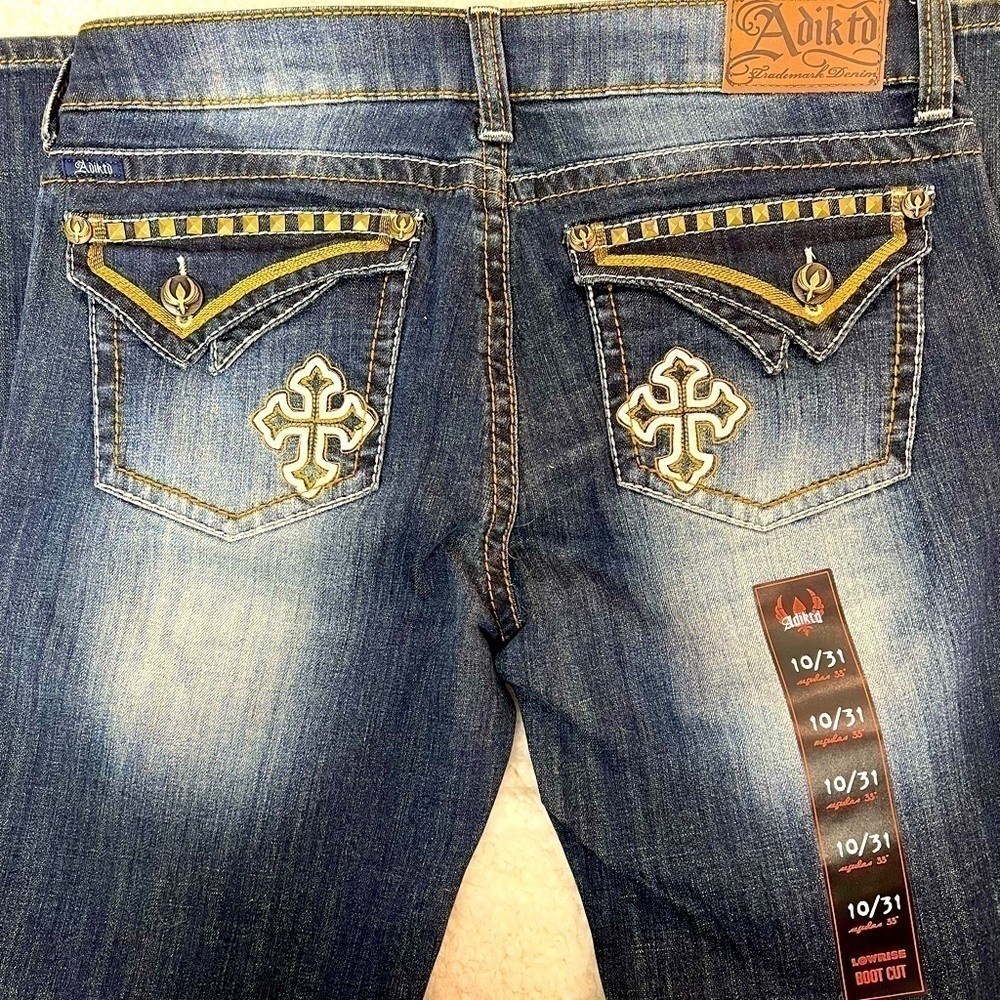 Adiktd Women's Denim Bootcut Lowrise Women's Jeans Size: 10/31 - Picture 9 of 11